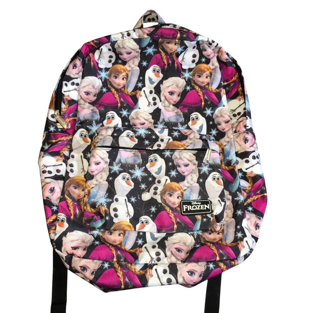 Loungefly Frozen All Over Print Elsa Anna Olaf Standard Size Backpack School Bag